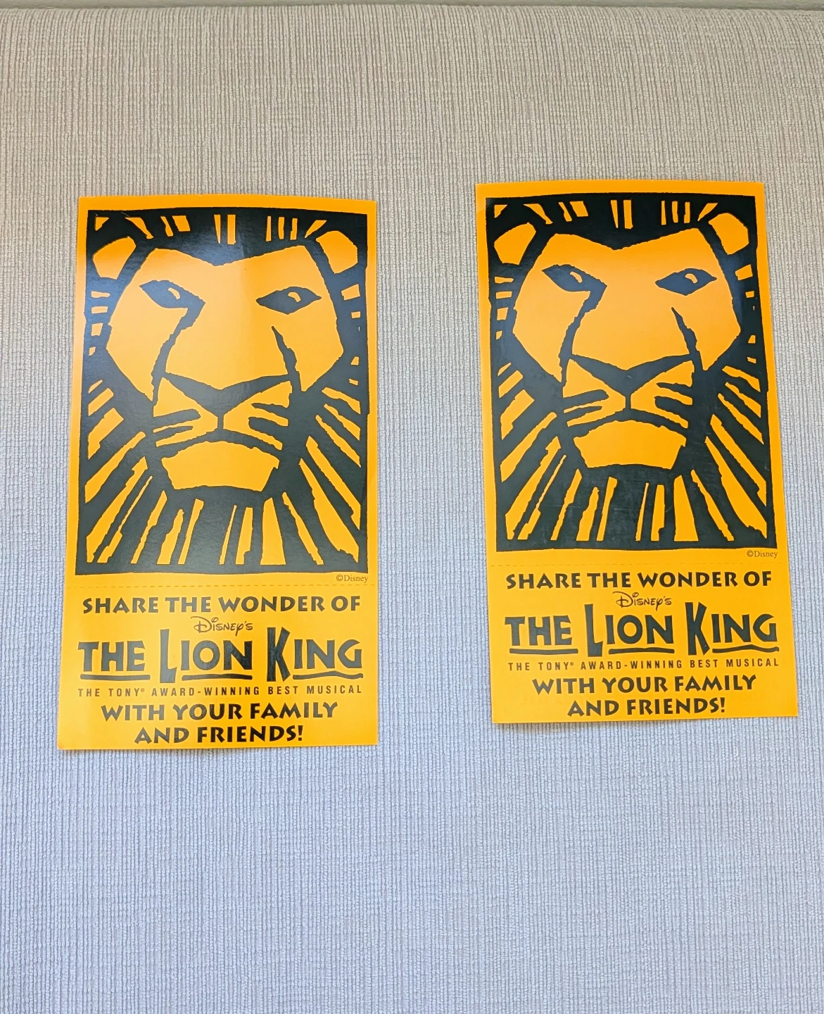 Disney's The Lion King The Broadway Musical Postcards and Bag - photo 2