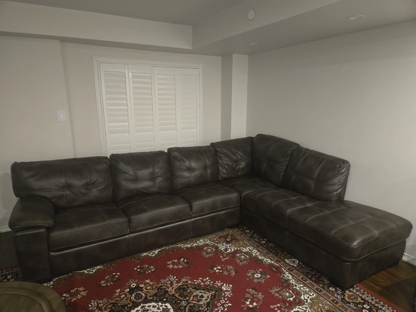 Brown sofa