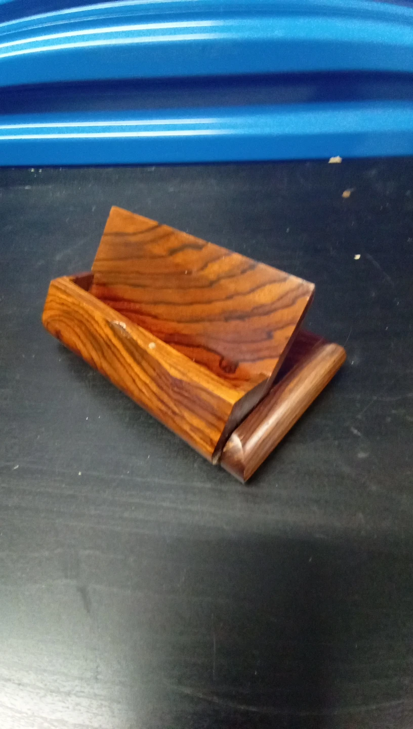 Wooden Desk business card holder  🥕 - photo 2