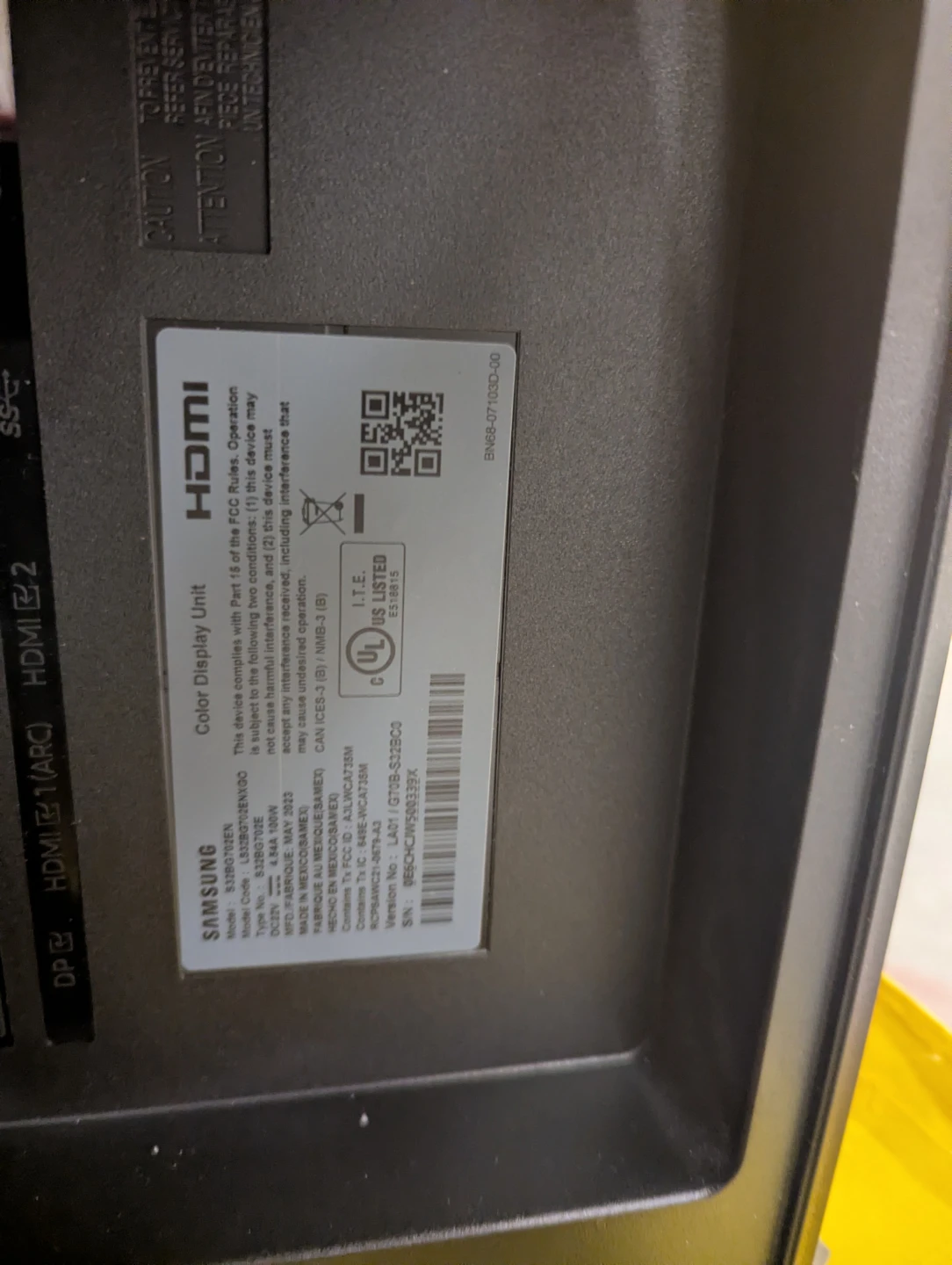 Samsung LS32BG702ENXGO 32-inch Odyssey Gaming Monitor - photo 3