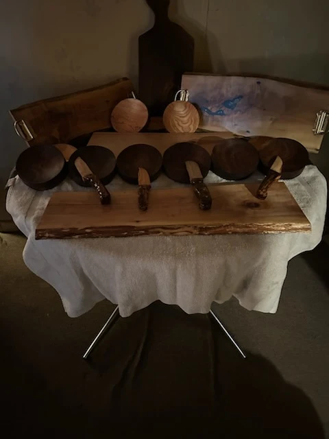 Wooden Serving Boards and Bowls Set - photo 3