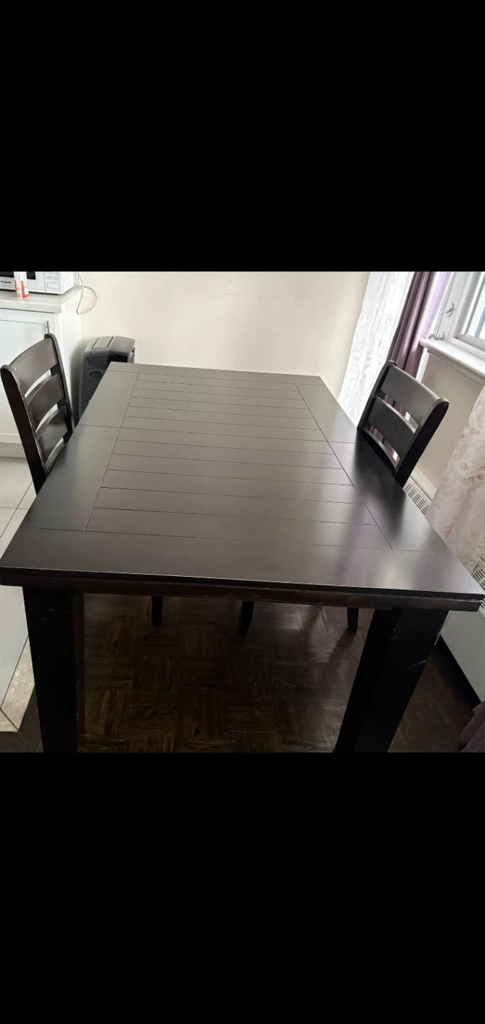 Dark Wood Dining Table