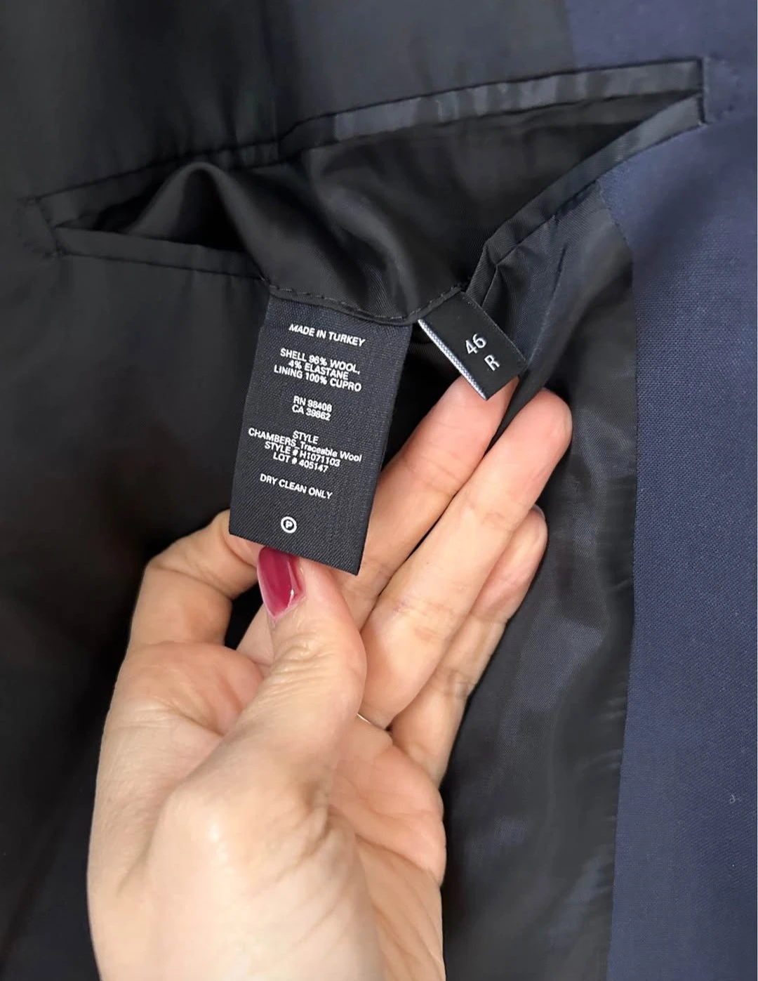 Theory Navy Suit Jacket XXL - photo 3
