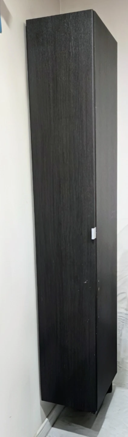 Tall Black Storage Cabinet