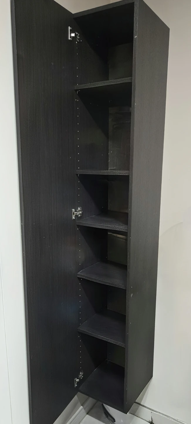 Tall Black Storage Cabinet - photo 5
