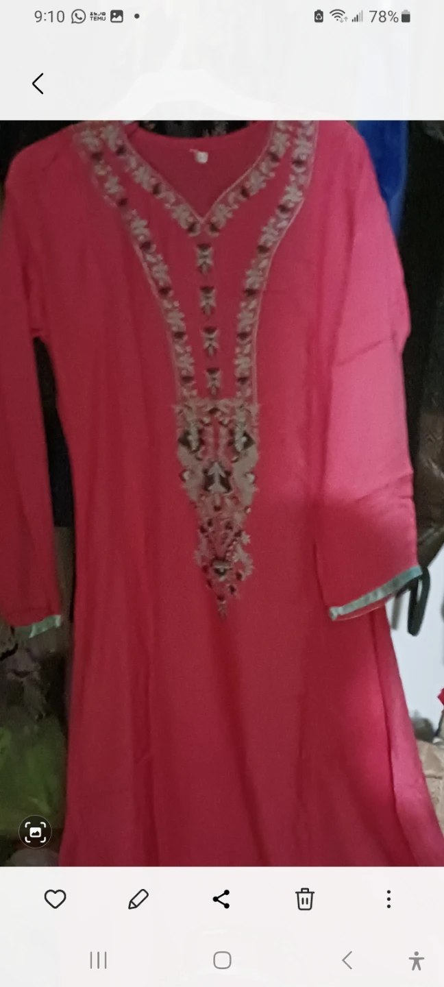 Pink Kurti with Pants