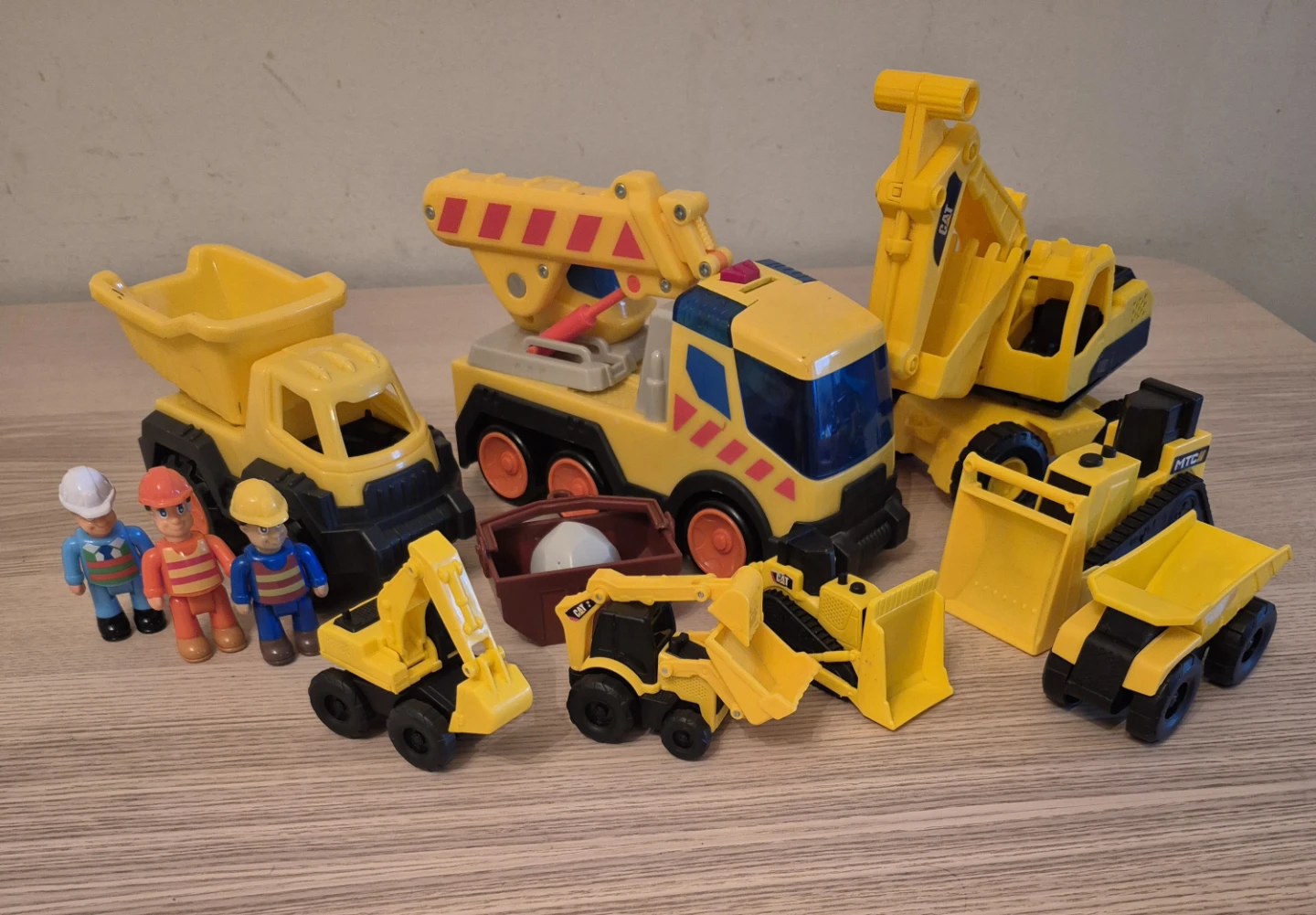 Toy Construction Vehicles and Figures