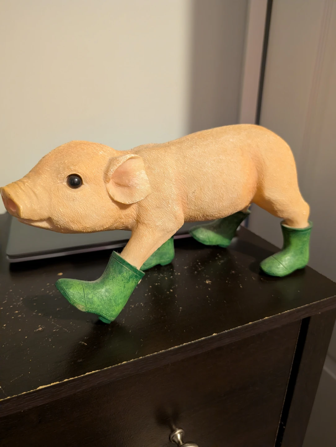 Pig with Green Boots Figurine - photo 2