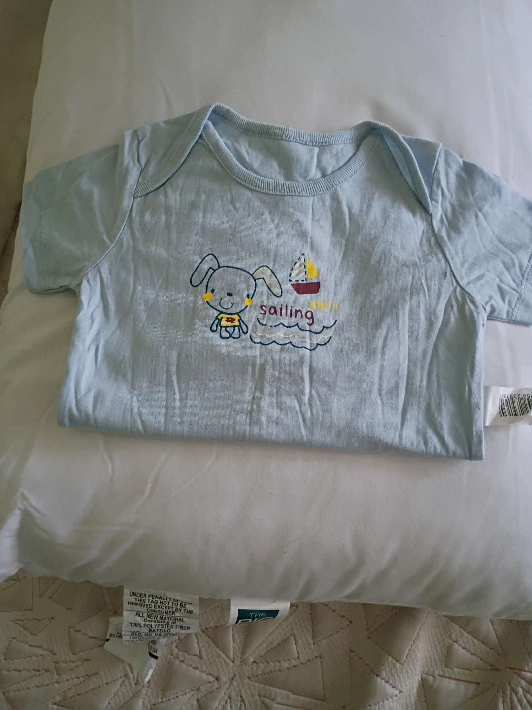 Baby Boy's Light Blue "Sailing" Bodysuit - photo 3