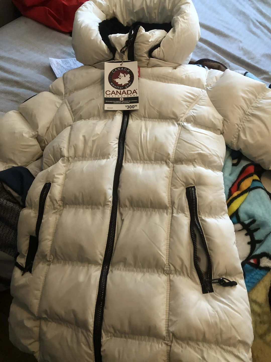 Canada Weather Gear Puffer Jacket - White - Size S/P - photo 2