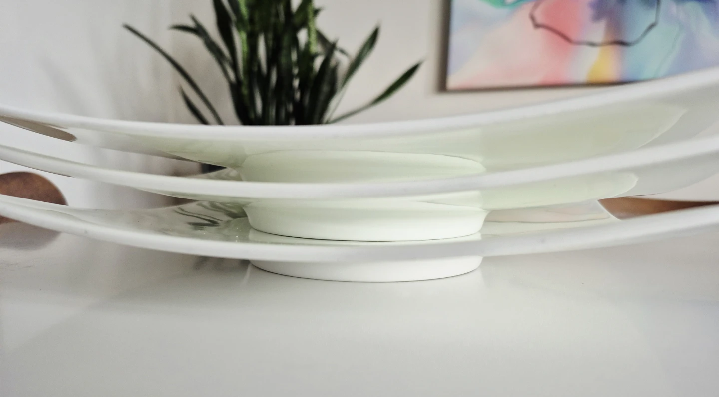 Fortessa Bone China Square Plates (Set of 3)