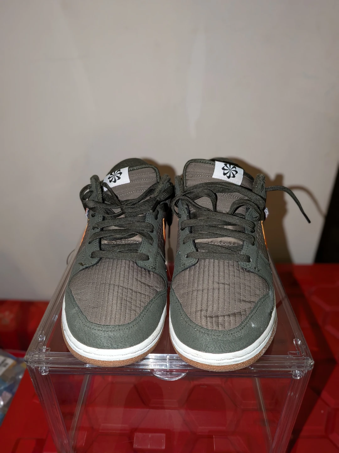 Nike Dunk Low "Toasty" Olive Orange Shoes - photo 3