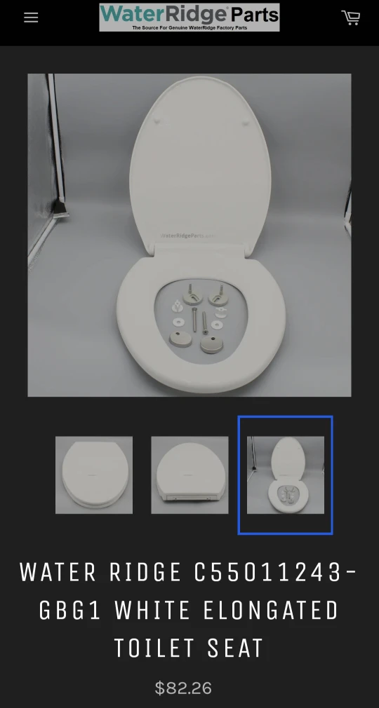 Water Ridge C55011243-GBG1 White Elongated Toilet Seat 🧡