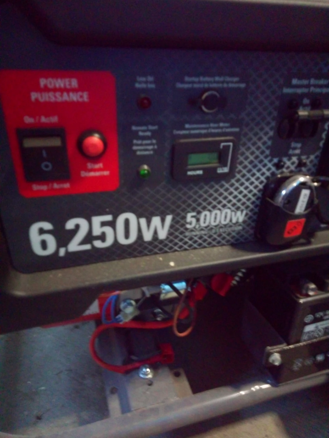 Benchmark 6,250W/5,000W Portable Generator with Electric Start - photo 2