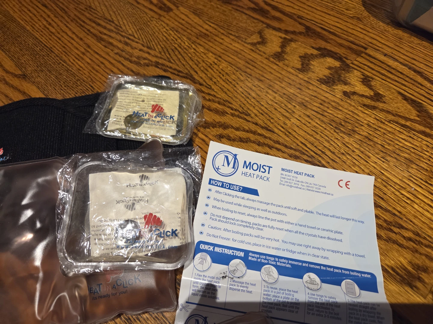 Heat in a Click Gel Heating Pad Set - photo 2