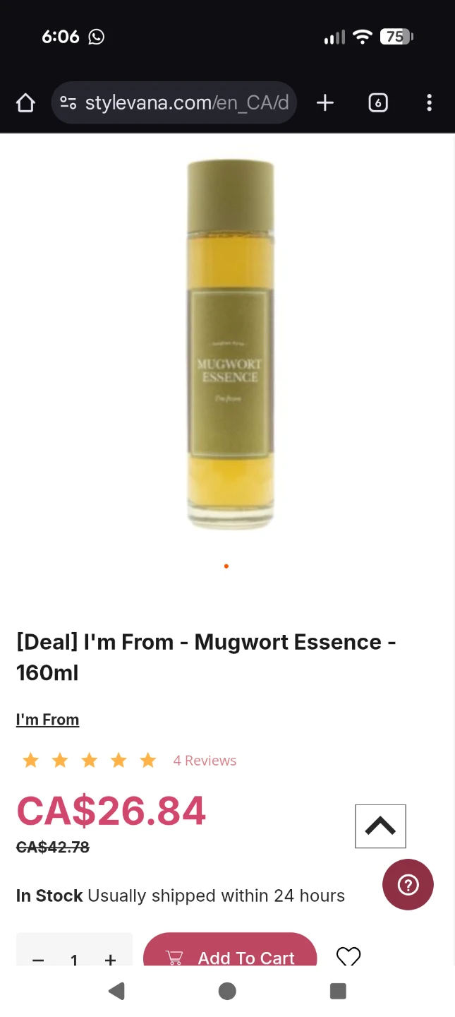 NEW I'm From Mugwort Essence/toner - 160ml - photo 2