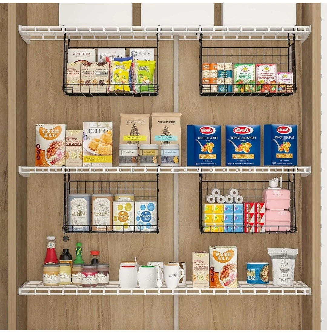 Sonyabecca 3-Pack Hanging Wire Laundry Basket Organizer - photo 3