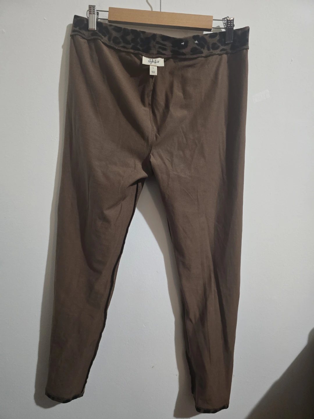 Style & Co Leopard Print Leggings - Size L - photo 5