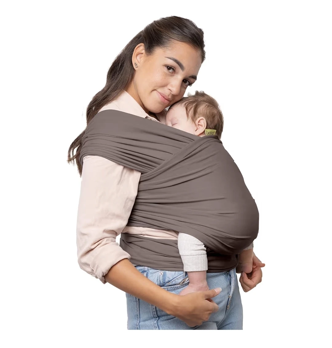 Boba Baby Wrap Carrier – Original Soft Stretch Sling | Grey