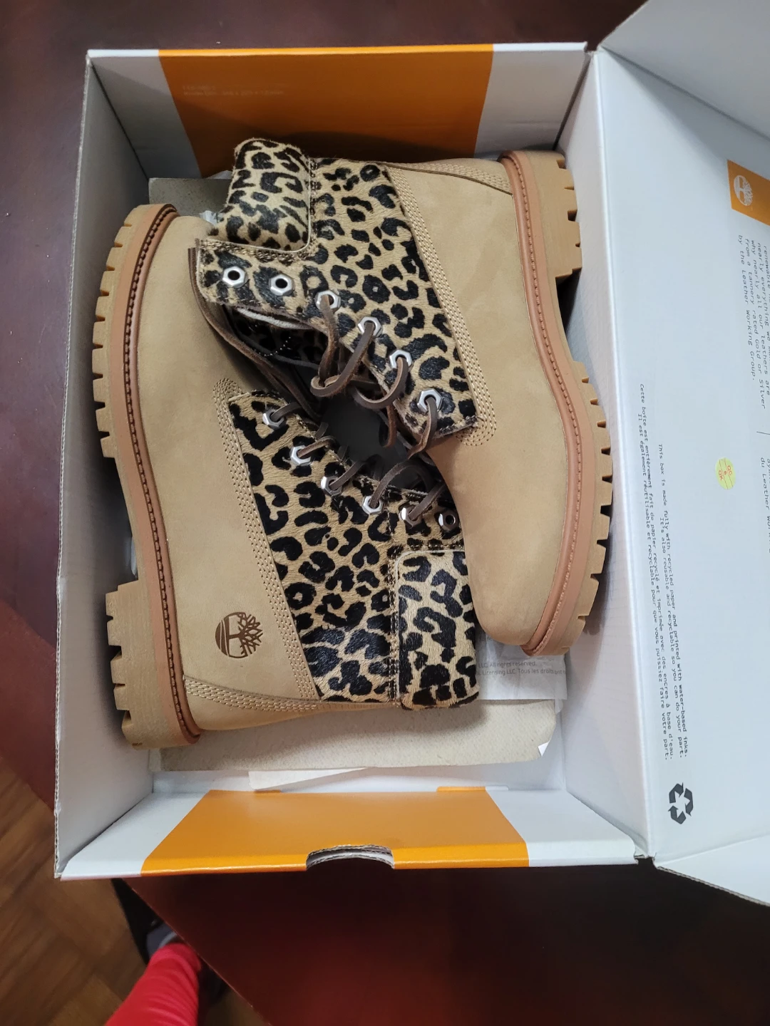 Timberland Boots - Tan with Leopard Print - photo 4