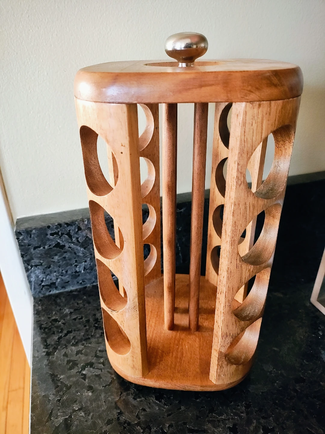 Spinning Wooden Spice Rack Holder - photo 3