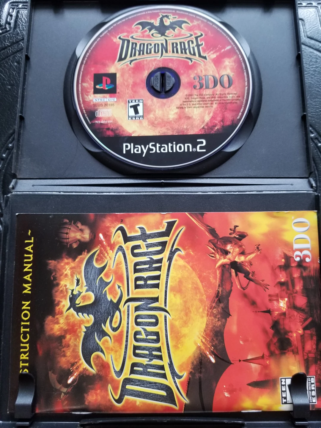 Ps2 Dragon Rage MISSING COVER ART disc manual included