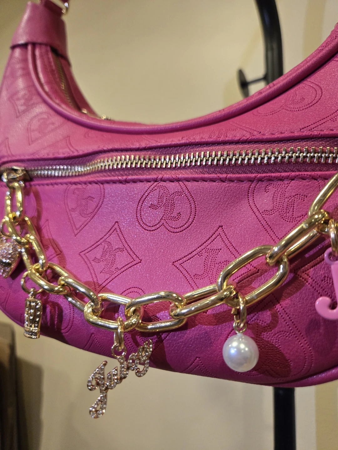 Juicy Couture Pink Hobo Bag with Charms🏆 - photo 2