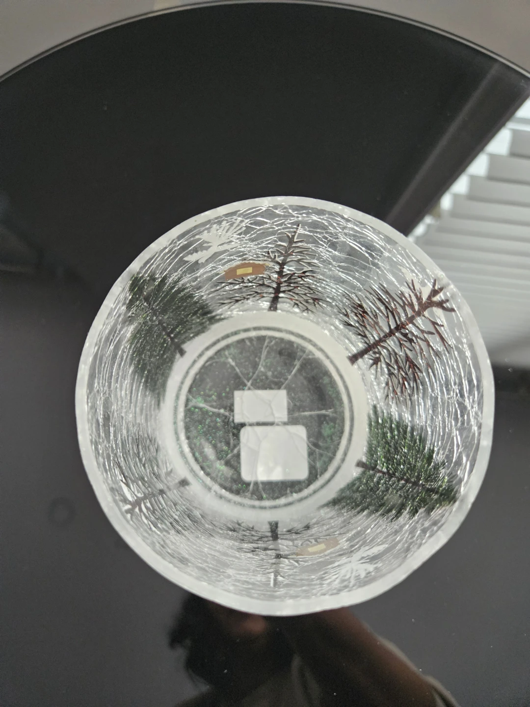 Winter Scene Hurricane Glass Candle Holder - photo 3