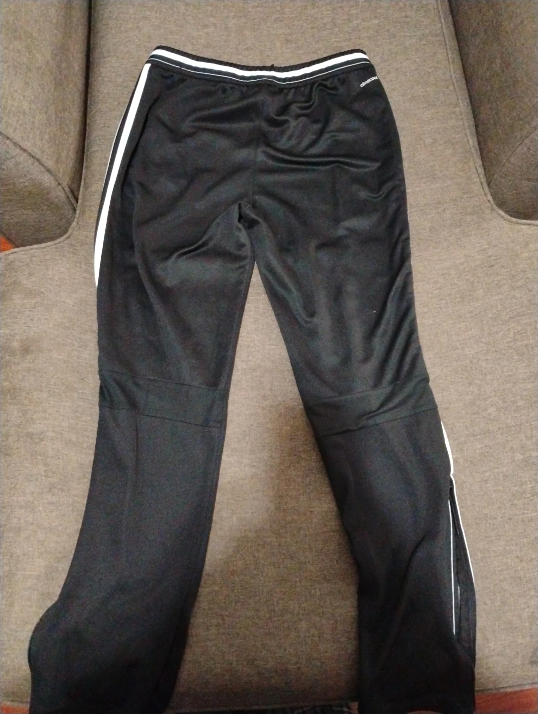 "🏆women Adidas Black Pants with White Stripes🏆"