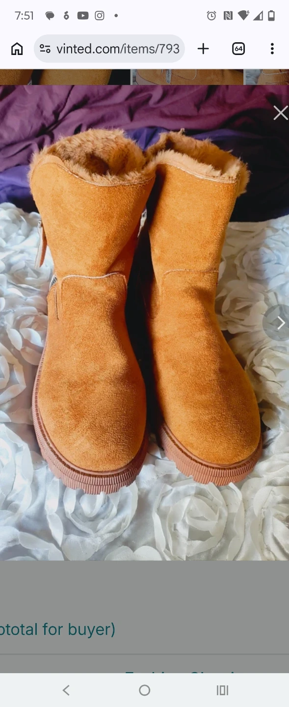 Women or Girls Women's Tan Ankle Boots size 40 or 8.5