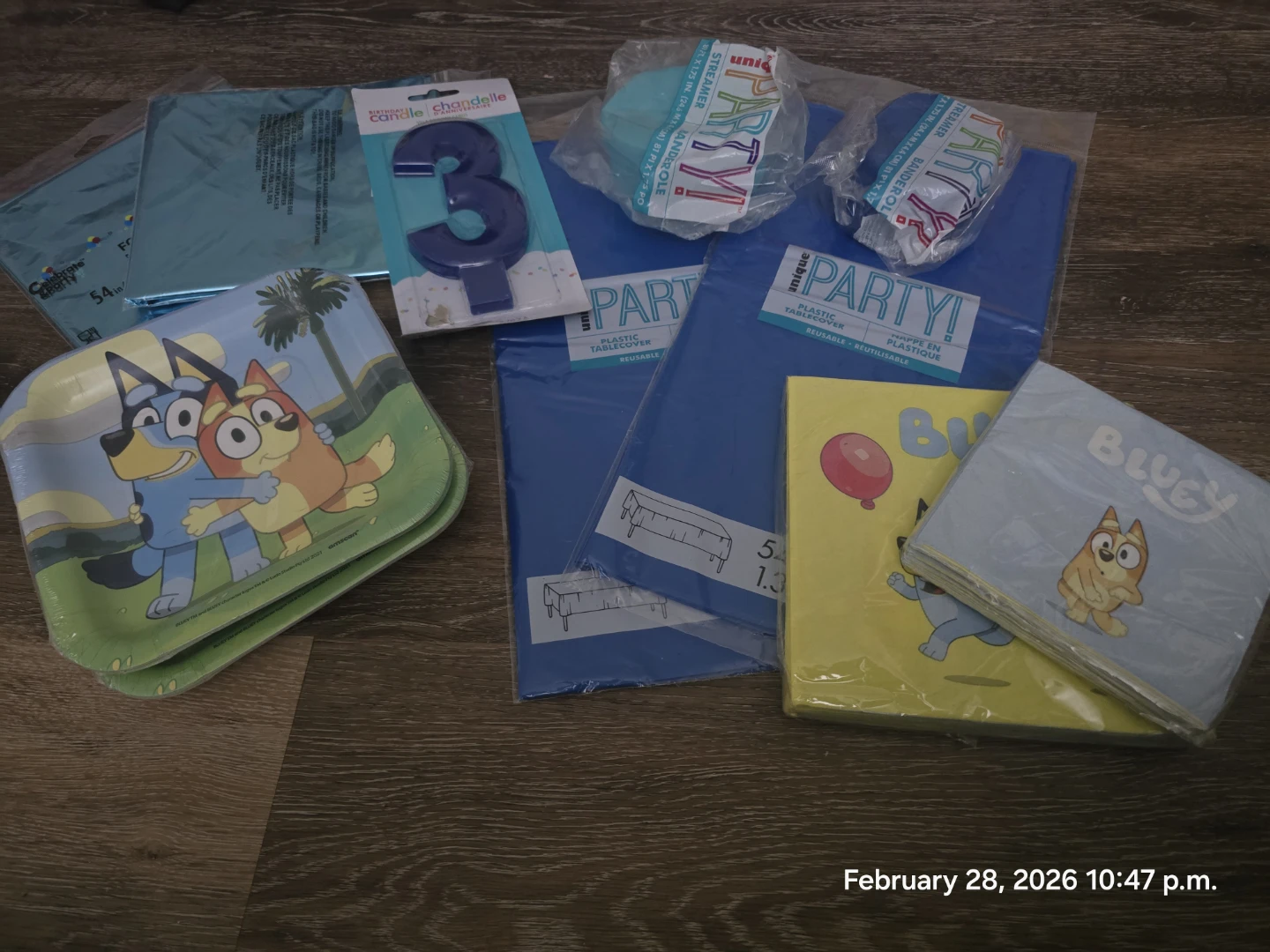 Bluey Birthday Party Supplies Bundle