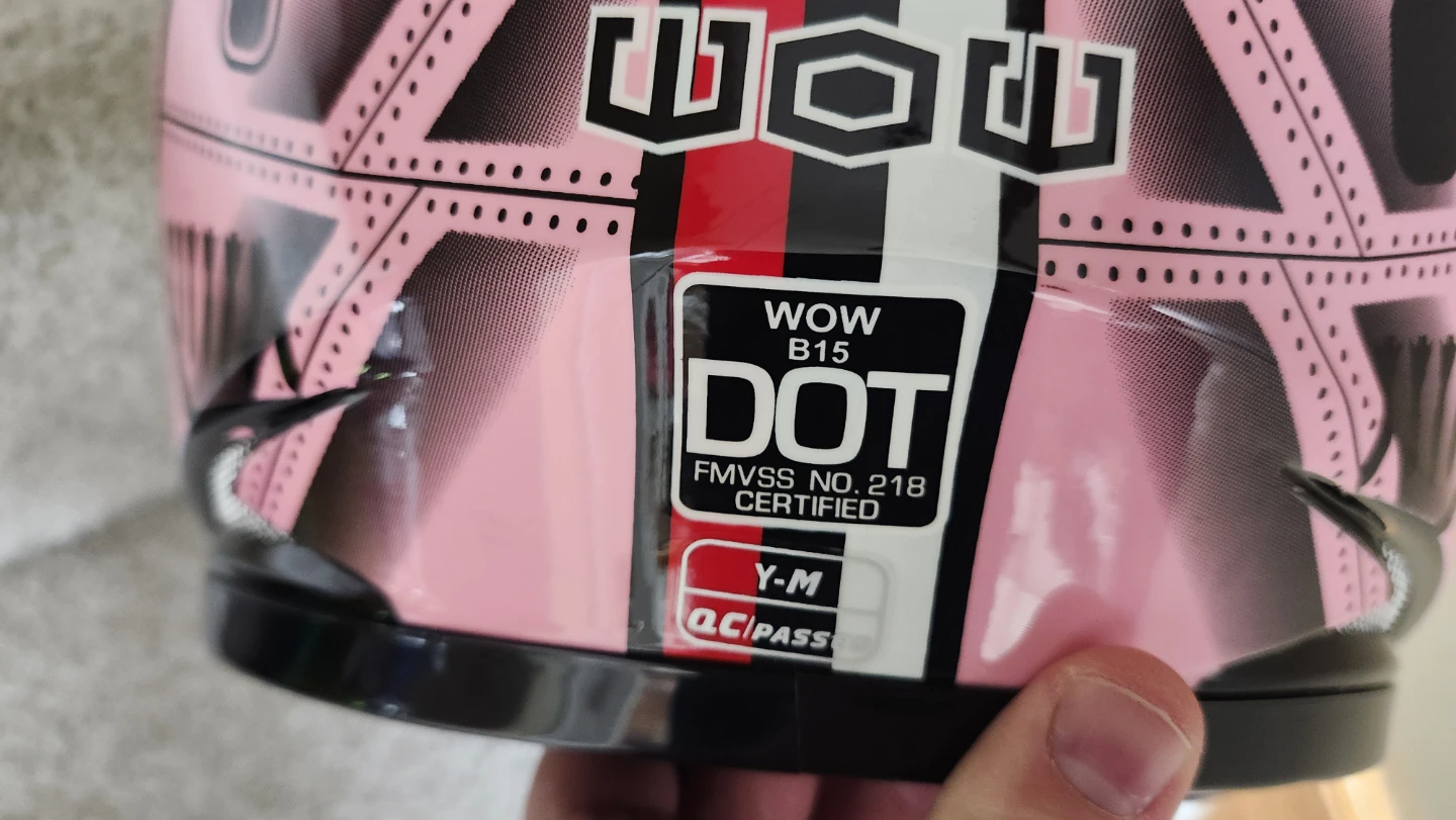WOW B15 Youth Motorcycle Helmet - DOT Certified - photo 5