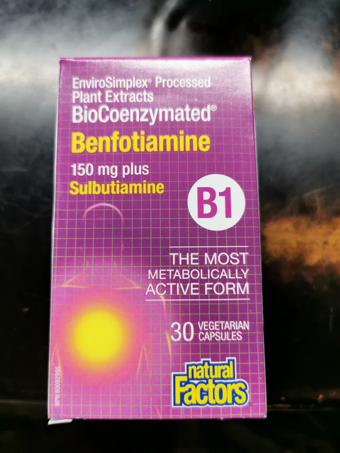 🏆 Natural Factors Benfotiamine B1 Vegetarian Capsules, 30 Count