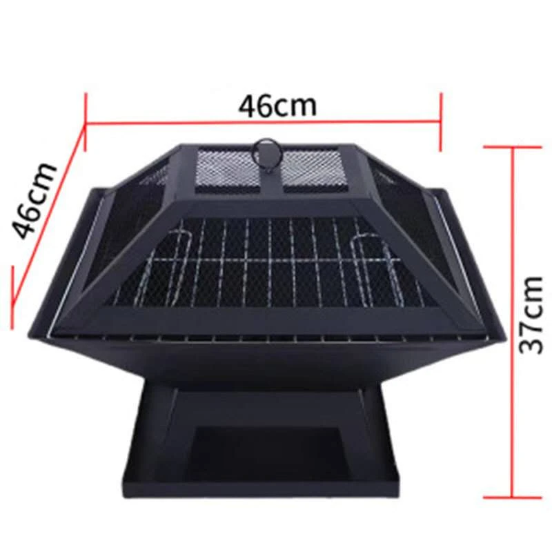 Outdoor Fire Pit BBQ Grill