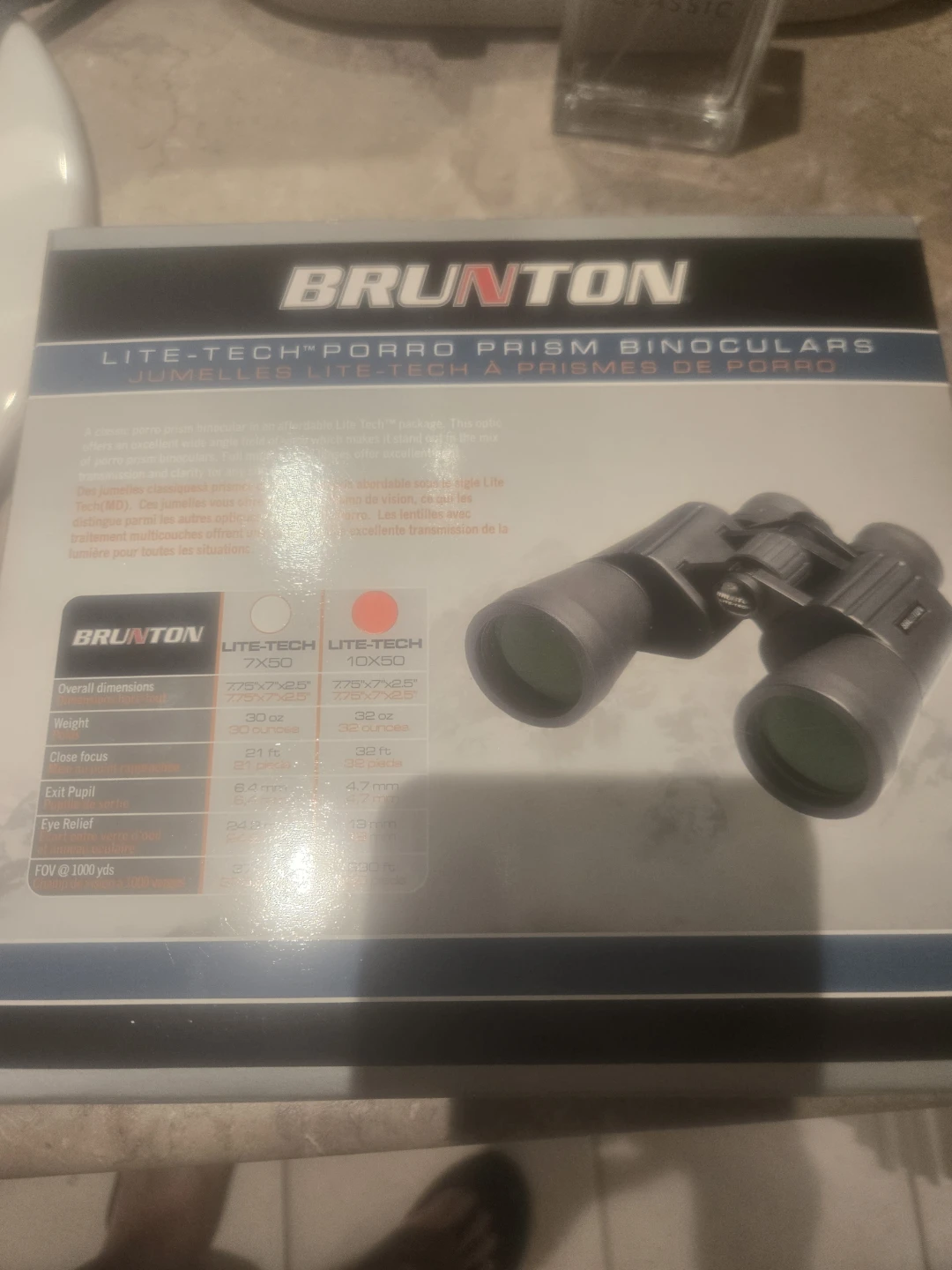 Brunton Lite-Tech Porro Prism Binoculars 10x50 - photo 2