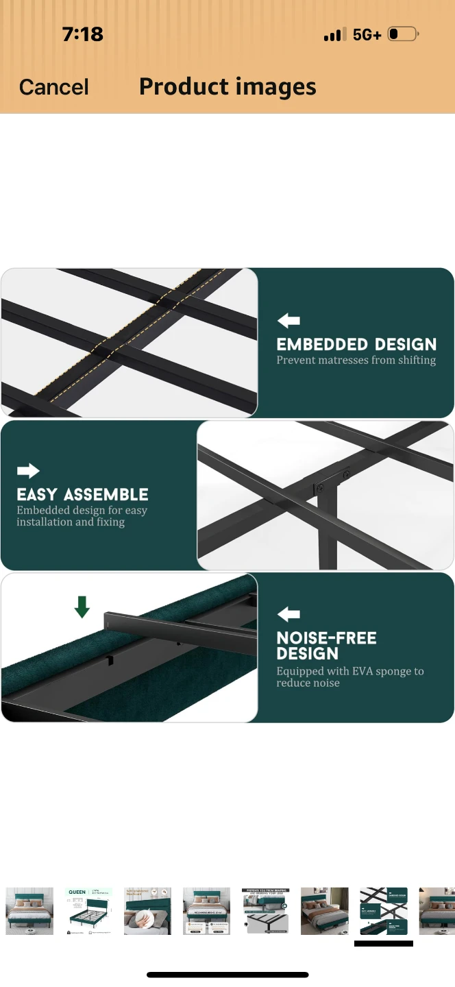Brand new in box queen size bed frames 2 availabe new in box - photo 3
