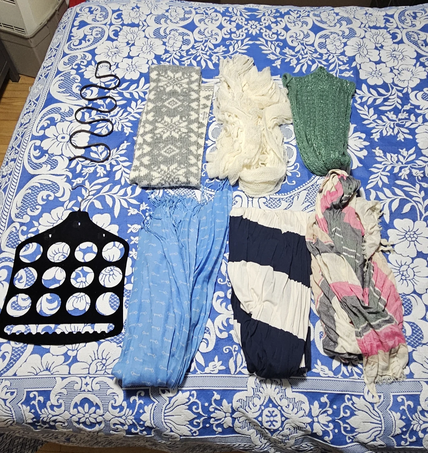 Scarves and hanger