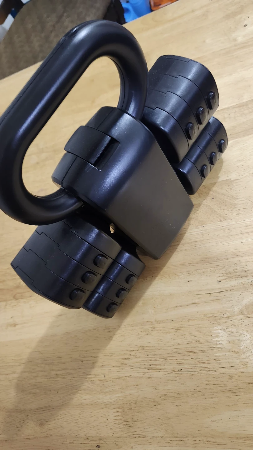 Black Adjustable Dumbbells (Set of 2)