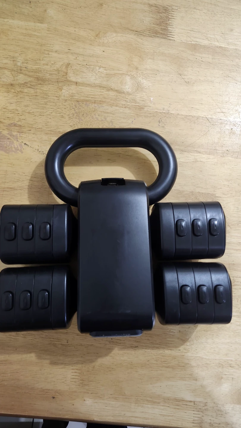 Black Adjustable Dumbbells (Set of 2) - photo 2