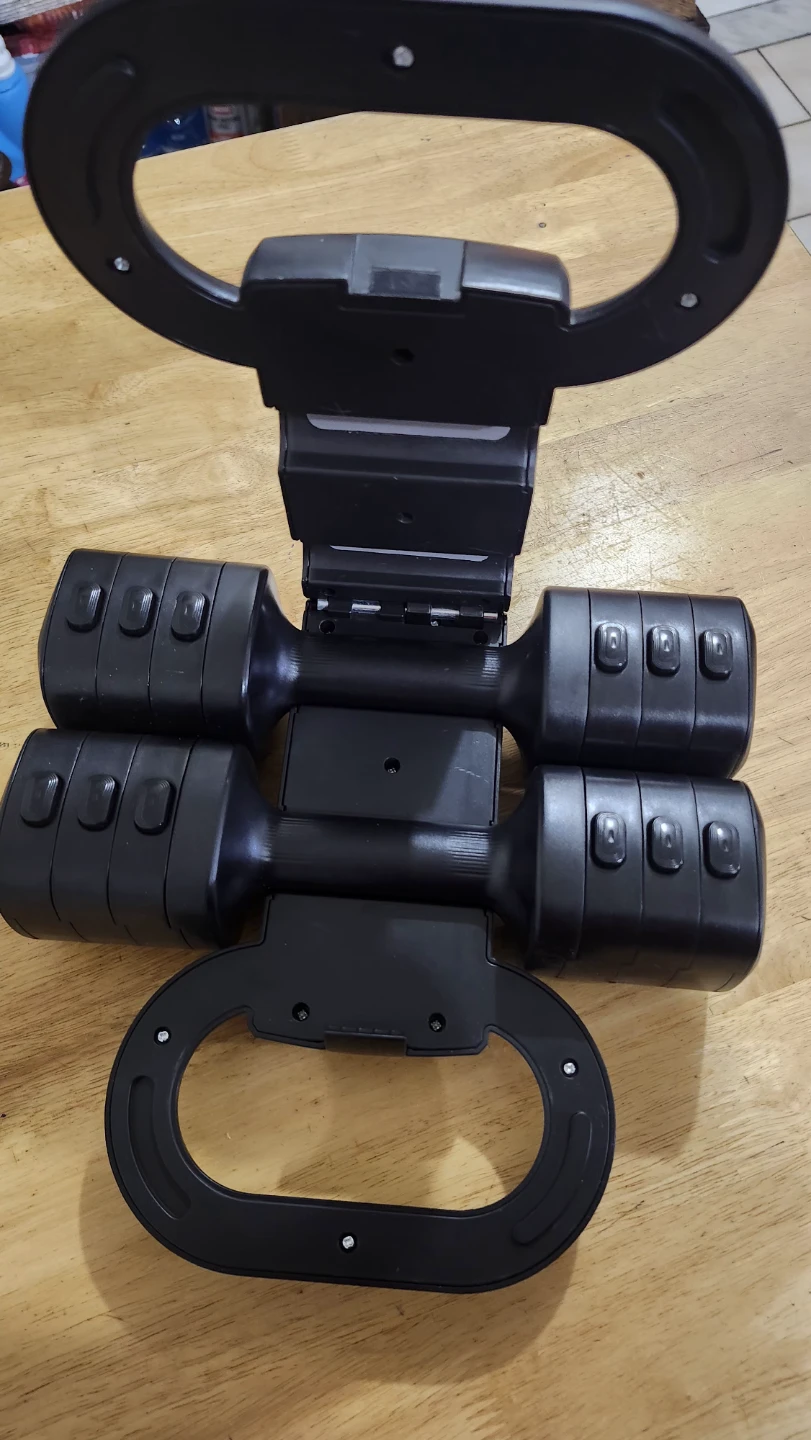 Black Adjustable Dumbbells (Set of 2) - photo 5
