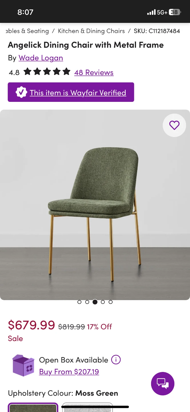 Green Dining Chairs - Set of 3 - photo 5