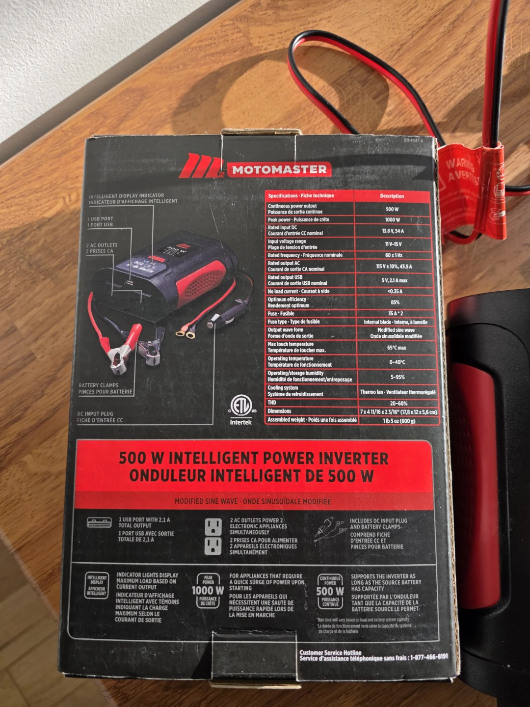 Motomaster 500W Intelligent Power Inverter - photo 3