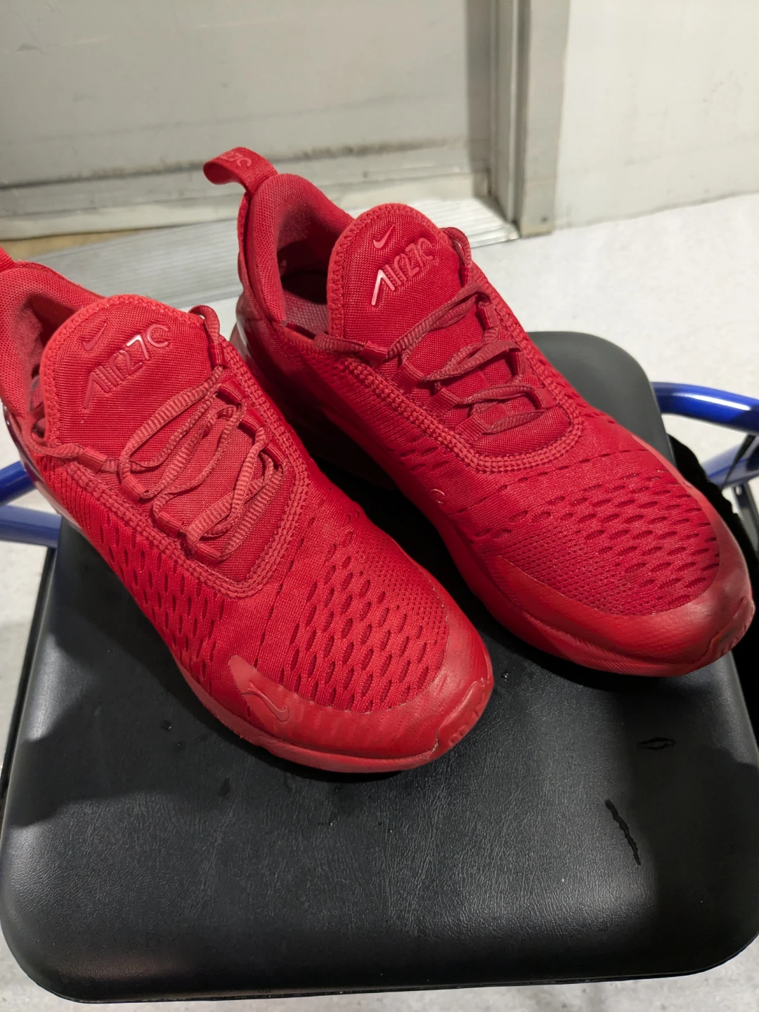 🥕Nike Air Max 270 Red Sneakers- Youth Size 6Y or Womens 7