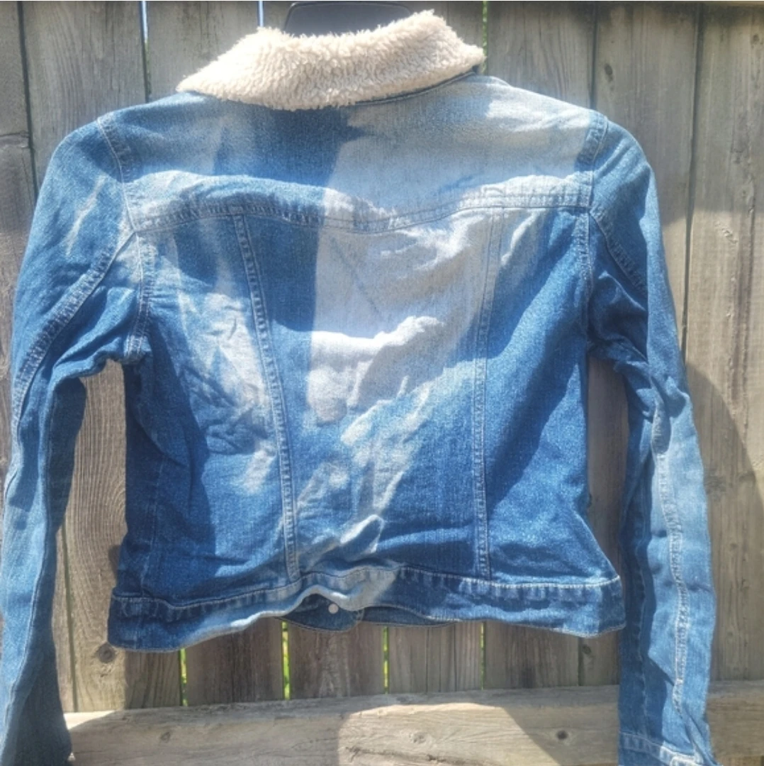 Sonoma Blue Denim Sherpa Lined Jacket Size S - photo 2