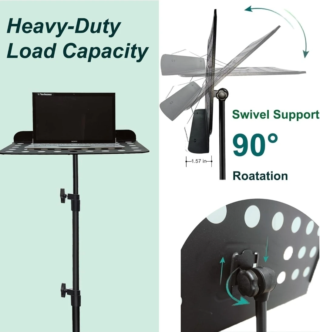 4-in-1 Portable Music Stand with Tray - photo 5
