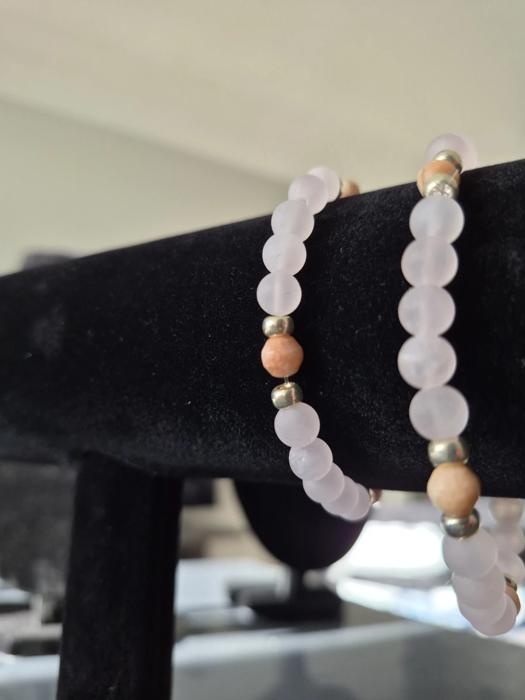 Rose Quartz Sunstone Crystal Bracelet available Small or Medium - photo 4