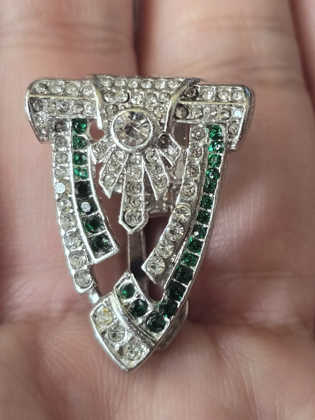 Sparkly Art Deco Style Pendant Necklace - photo 3