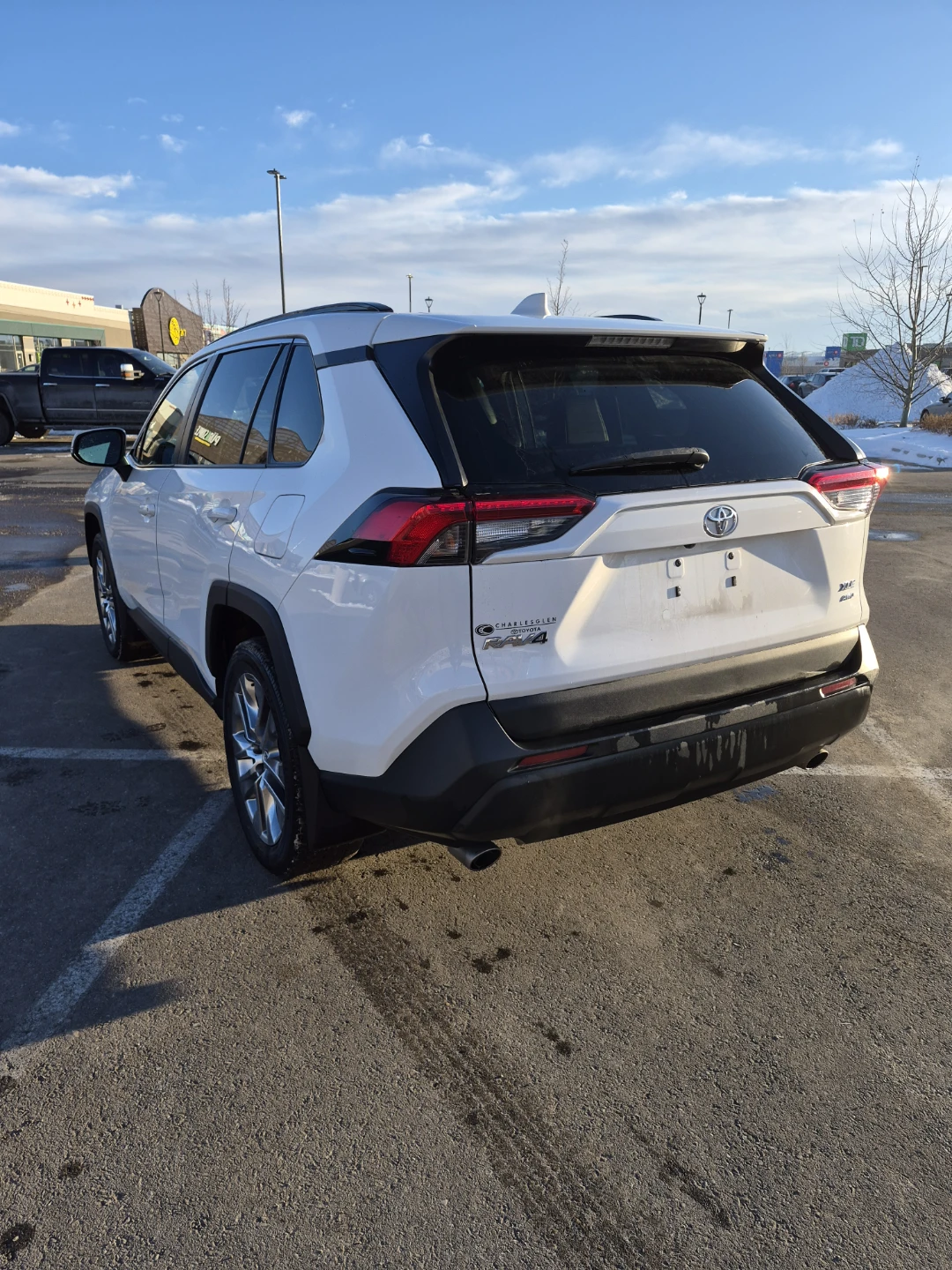 White Toyota RAV4 XLE AWD SUV - photo 3