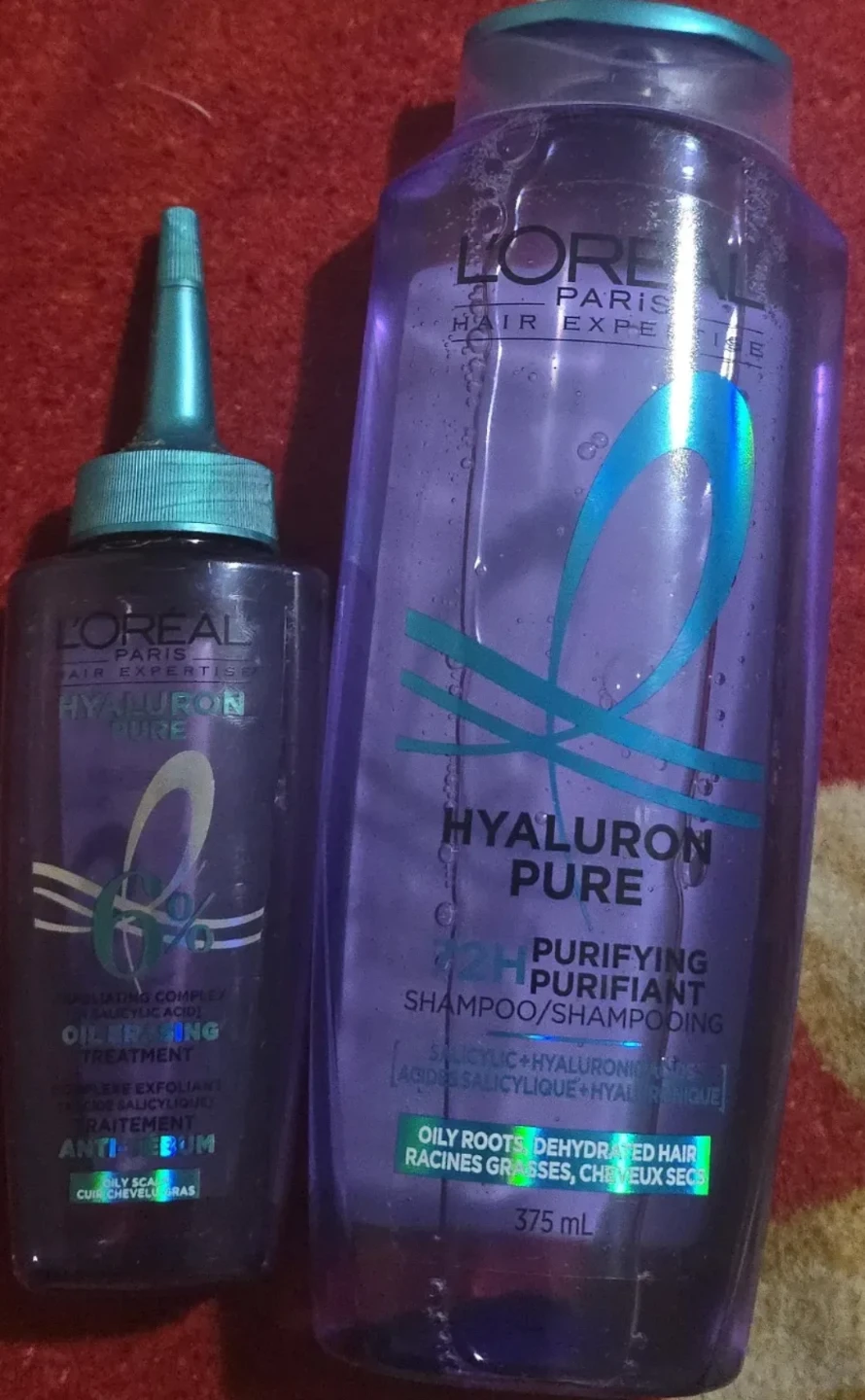 L'Oréal Hyaluron Pure Shampoo and Oil Erasing Treatment🏆