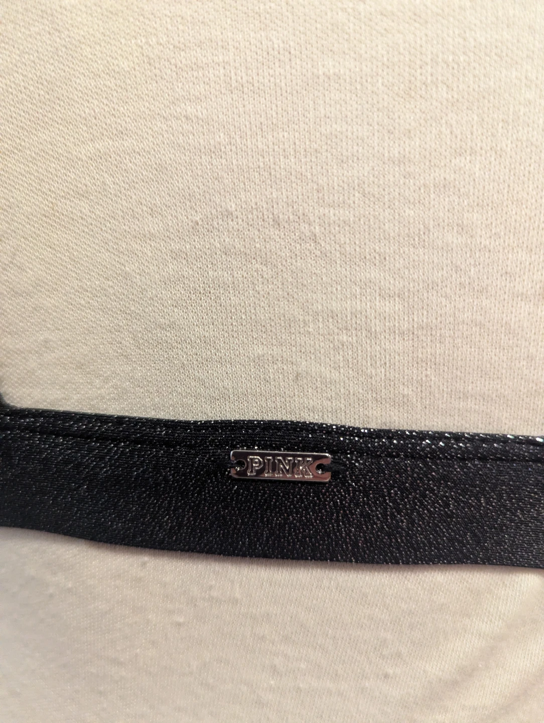 Victoria's Secret PINK Sports Bra XS Black Metallic Cutout - photo 4